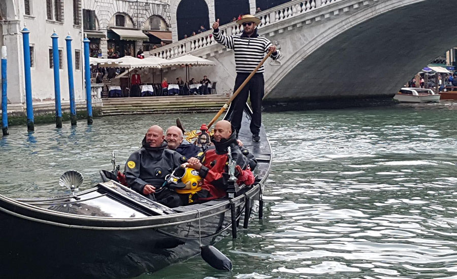 I Gondolieri Sommozzatori Volontari di Venezia in Eudi