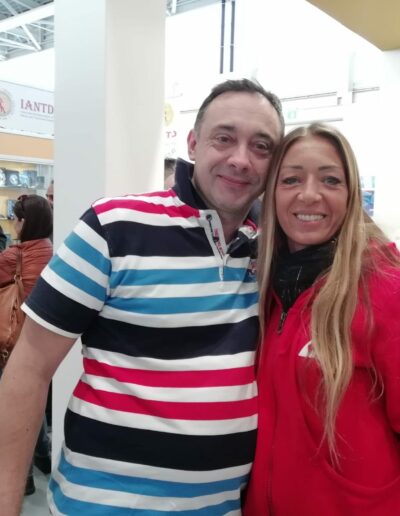 Giovanni Villotta - io e Michela splendida guida subacquea del diving SEA SOUL. Ritrovarci dopo sette anni all'Eudi è stato bellissimo - 2019