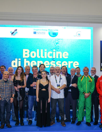 Pasquale Longobardi - foto di gruppo SIMSI e Assosub - Bollicine di benessere - 2018